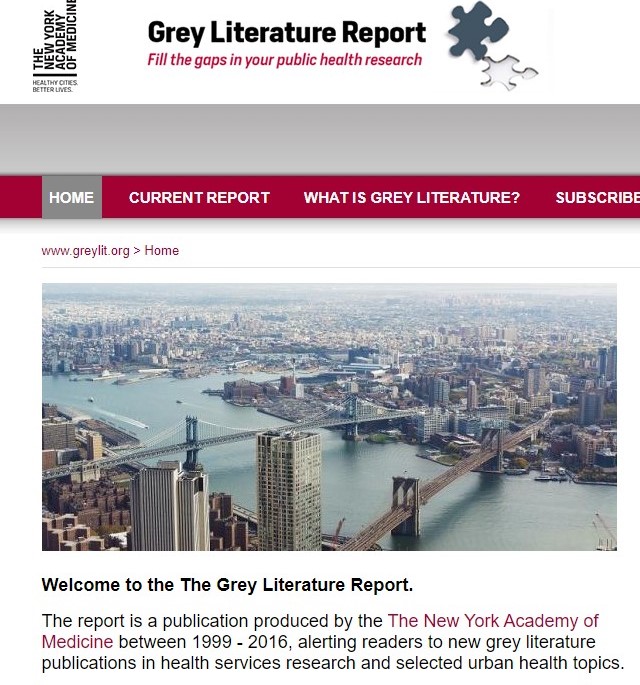 Grey Literature Report Launches