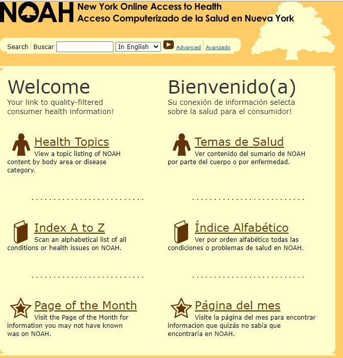 The Library Connects the Public to Reliable Health Information Through NOAH  