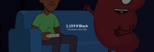 Still from the short film "1.159 If Black"